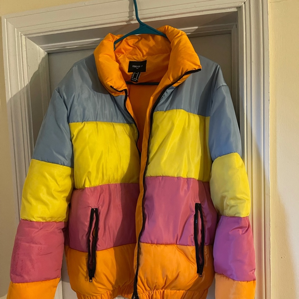 Multicolored bomber jacket. From Forever 21. - Picture 2 of 3